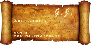Gani Jarmila névjegykártya